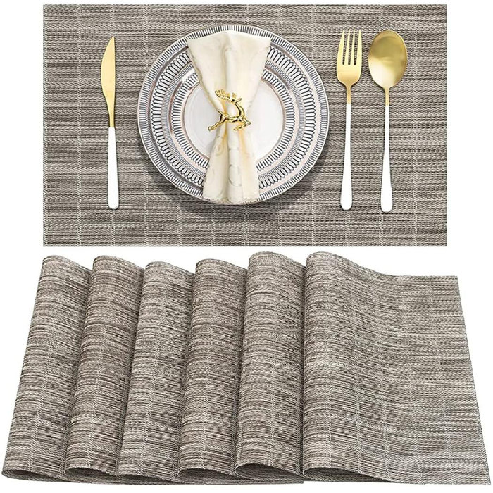 goodhong 6 Piece Vinyl Placemats Set Wayfair